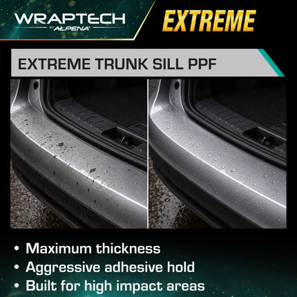 Automotive PPF (Paint Protection Film) Trunk Sill Guard, Gloss 4 in x 36 in