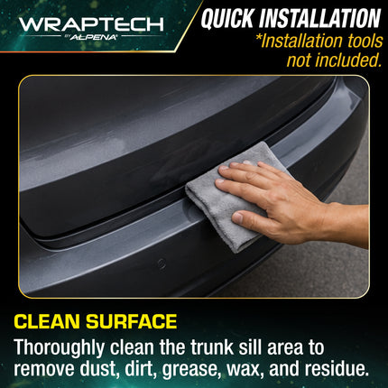 Automotive PPF (Paint Protection Film) Trunk Sill Guard, Gloss 4 in x 36 in