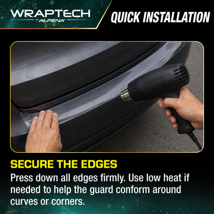 Automotive PPF (Paint Protection Film) Trunk Sill Guard, Gloss 4 in x 36 in