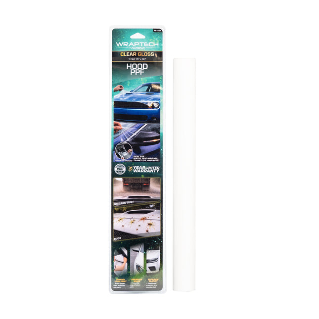 Automotive PPF (Paint Protection Film) Hood Guard, Gloss 15 in x 60 in