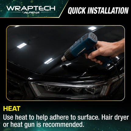 Automotive PPF (Paint Protection Film) Hood Guard, Gloss 15 in x 60 in
