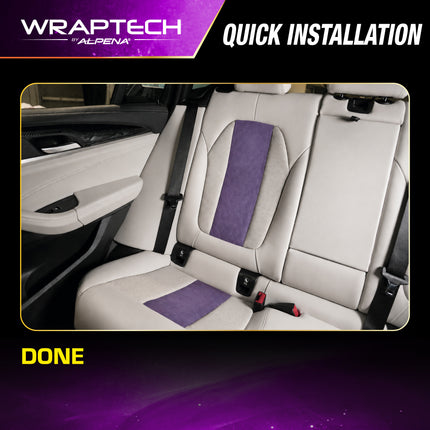 Automotive Interior Wrap, Suede Texture Purple 12 in × 36 in