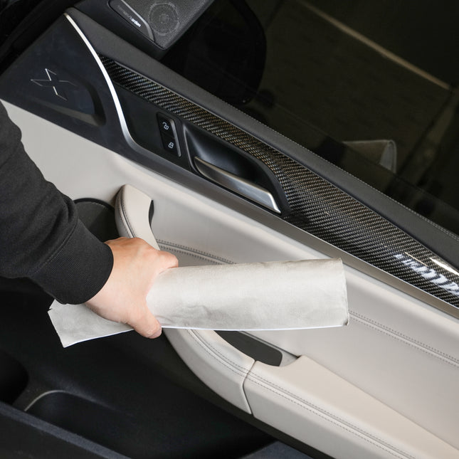 Automotive Interior Wrap, Suede Texture Gray 12 in × 36 in
