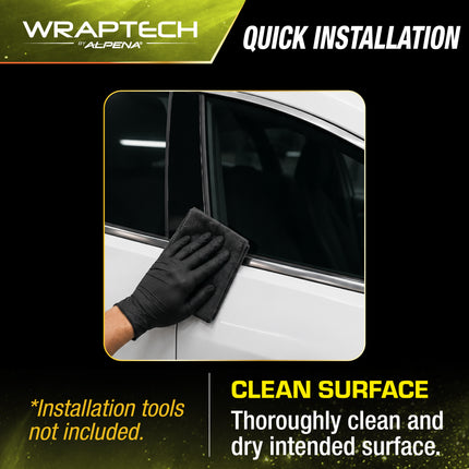Automotive Chrome Delete Gloss Black Wrap, 2 in x 10 ft