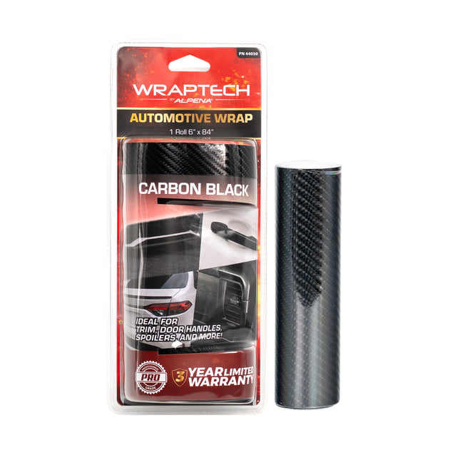 Automotive Exterior & Interior Wrap, Gloss Black Carbon 6 in × 84 in