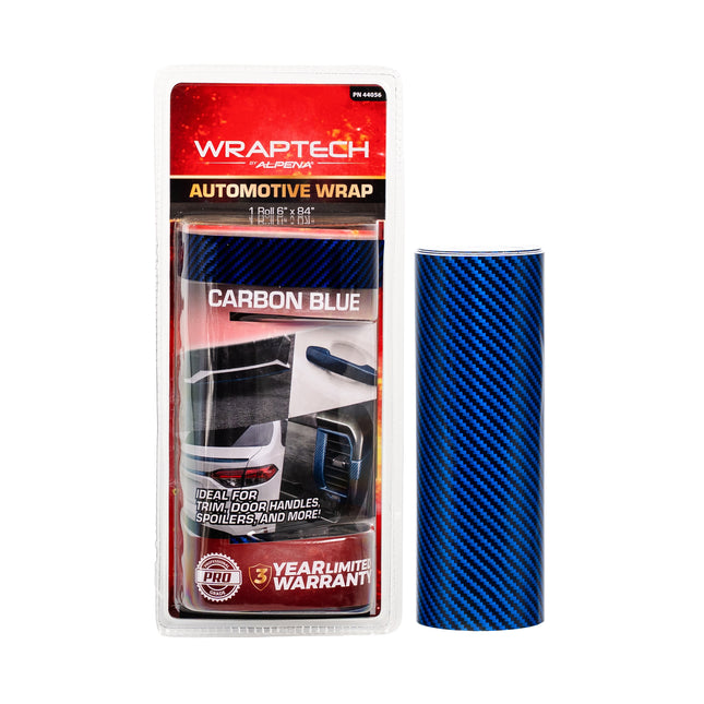 Automotive Exterior & Interior Wrap, Gloss Blue Carbon 6 in × 84 in