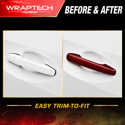 Automotive Exterior & Interior Wrap, Gloss Red Carbon 6 in × 84 in