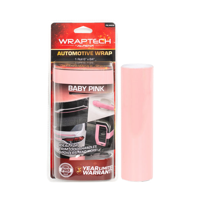 Automotive Exterior & Interior Wrap, Gloss Baby Pink  6 in × 84 in