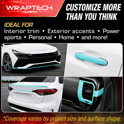 Automotive Exterior & Interior Wrap, Aqua Blue  6 in × 84 in