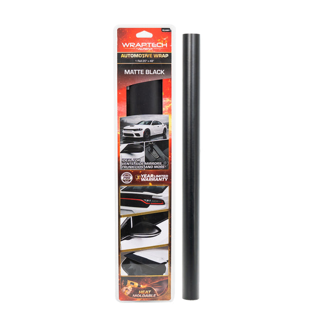Automotive Exterior & Interior Wrap, Matte Black  20 in × 48 in