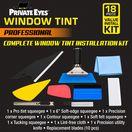 Private Eyes Professional Window Tint Installation Kit - DIY Tint Tools