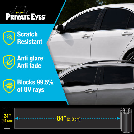Private Eyes Essential 5% VLT Window Tint Film - 24 in x 84 in