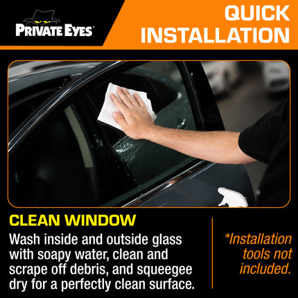 Private Eyes Professional Carbon 5% VLT Window Tint Film - 24 in x 84 in