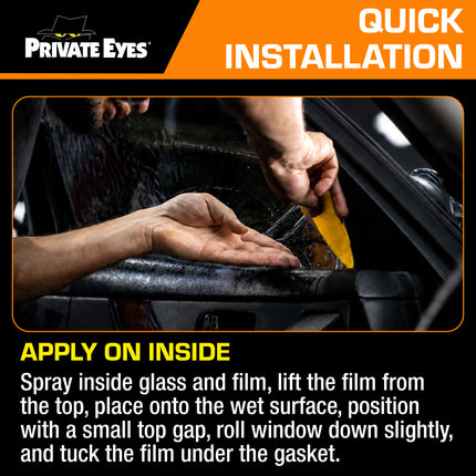 Private Eyes Professional Carbon 5% VLT Full Car Window Tint Kit - 30 in x 288 in