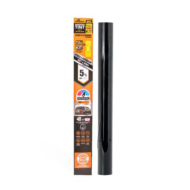 Private Eyes Professional Carbon 5% VLT Full Car Window Tint Kit - 30 in x 288 in