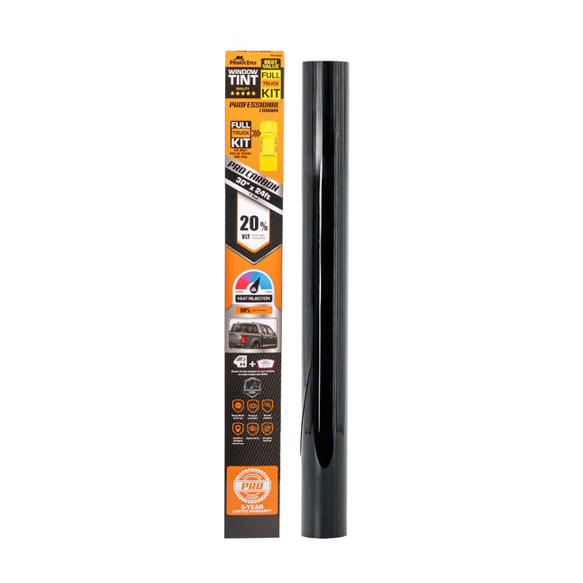 Private Eyes Professional Carbon 20% VLT Full Car Window Tint Kit - 30 in x 288 in