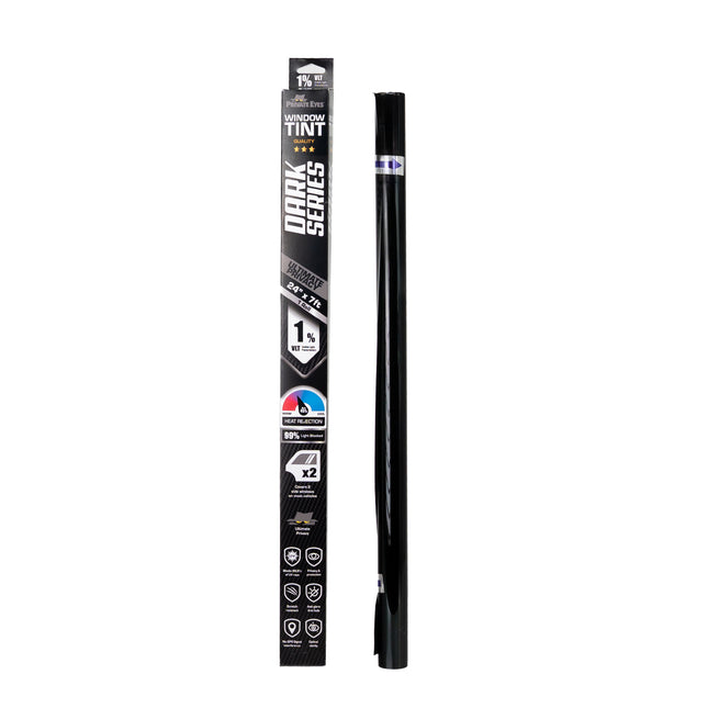 Private Eyes Dark Series 1% VLT Window Tint Film - 24 in x 84 in