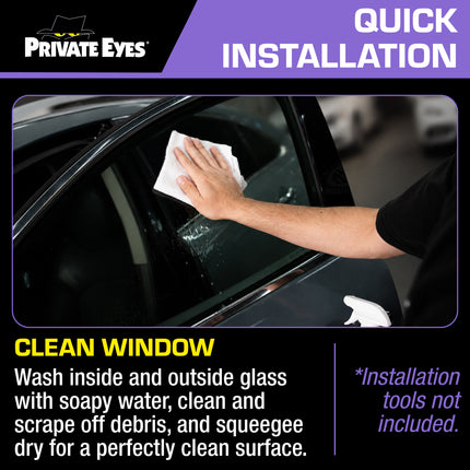 Private Eyes Advanced Carbon 15% VLT Static Cling Tint - 24 in x 78 in