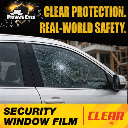 Private Eyes Clear Security Window Film - 24 in x 10 ft Roll