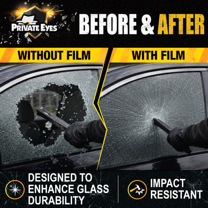 Private Eyes Smoke Security Window Film - 24 in x 10 ft Roll